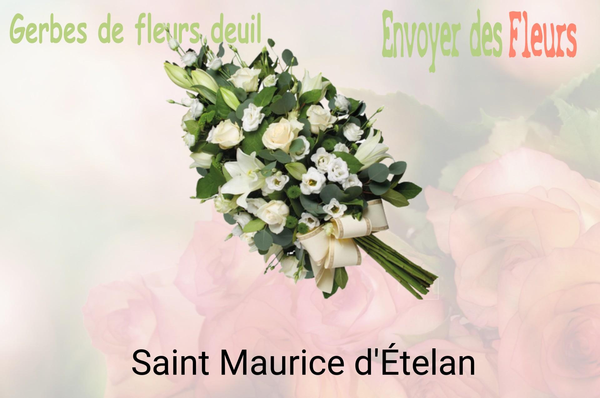 Gerbe de fleurs de deuil livrée à Saint-Maurice-d'Ételan